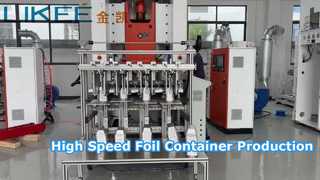 80ton 알루미늄 호일 용기 만드는 기계 660ml 28micron