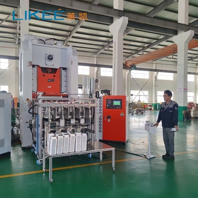 주문 시멘스에 모터 통제된  압축 공기식 알루미늄 포일 컨테이너 기계 online manufacture