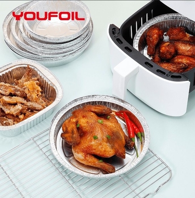 주문 아주 튼튼하 버릴 수 있는 알루미늄 포일 식료품 용기 단열재 라운드 형상 online manufacture