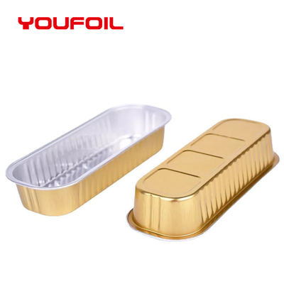 주문 OEM 재활용된 알루미늄 포일 식료품 용기 금 스트립 알루미늄 트레이 online manufacture