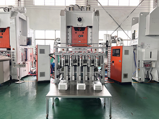 주문 3상 50HZ 380V 알루미늄 호일 도시락 용기 제조기 가정용 13톤 online manufacture