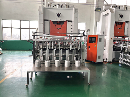 주문 130톤 자동 알루미늄 필름 식품 용기 제조 기계 은 흰색 외관 online manufacture