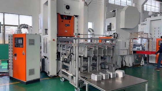 주문 일회용 은 알루미늄 필름 식품 용기 제조 기계의 완전 자동 제조 LK-T80 online manufacture