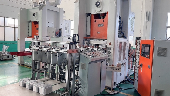 주문 높은 용량 알루미늄 엽 컨테이너 제조 기계 12000PCS/시간 26KW online manufacture