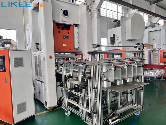 주문 기계를 만드는 은박을 만드는 80 톤 압력 자동적인 유형 알루미늄 호일 상자 online manufacture