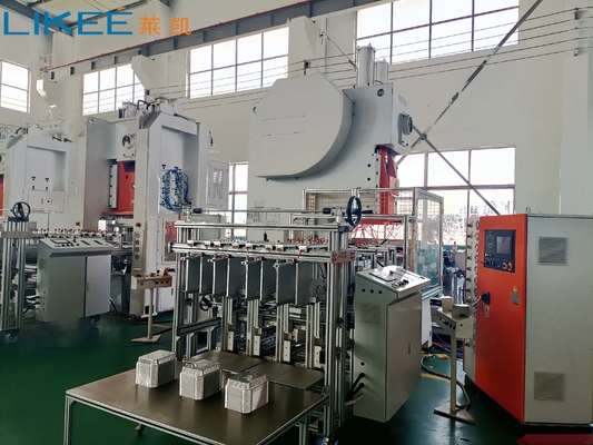 주문 12000pcs/Hour 알루미늄 필름 컨테이너 만드는 기계와 12 소레노이드 밸브 online manufacture