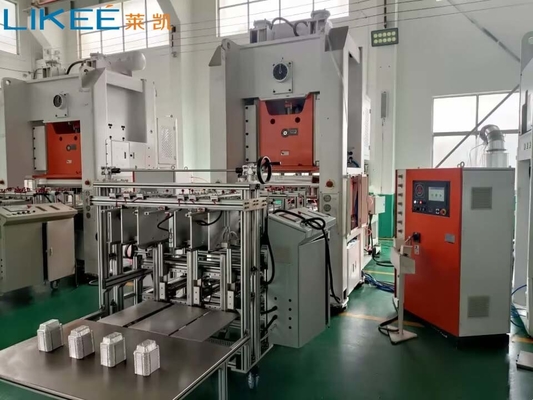 주문 80TON 압력 알루미늄 엽 컨테이너 제조 기계 간편한 운영 online manufacture