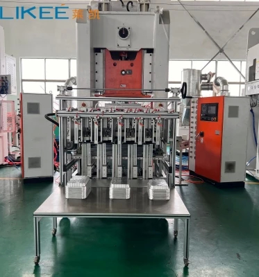 주문 화이트 ABD 오렌지 C 프레임 수압 프레스 알루미늄 엽 컨테이너 기계 자동 포장 방법 online manufacture
