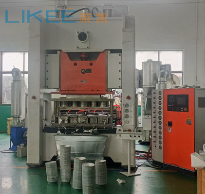 주문 5 구멍 반 자동 알루미늄 컨테이너 제조 기계 12000 pcs / 시간 생산 용량 online manufacture
