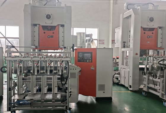 주문 Schneider Electric Aluminum Foil Tray Making Machine with Mitsubishi PLC online manufacture