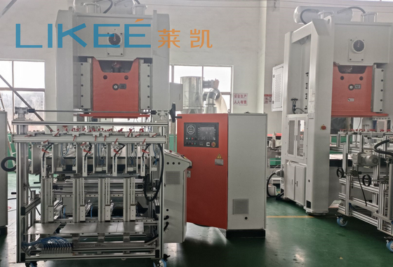 주문 4-5 구멍 알루미늄 엽 컨테이너 제조 기계 미쓰비시 PLC 시멘스 주력 모터 online manufacture