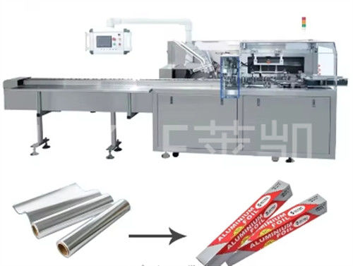 품질  1500kg Automatic Cartoning Machine For Small Foil Roll Packing 30-60 Boxes/min 공장