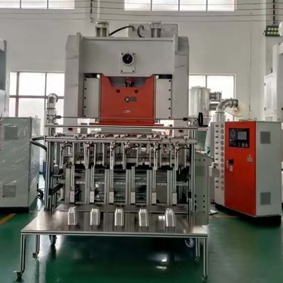 주문 완전 자동 일회용 알루미늄 엽 트레이 제조 기계 online manufacture