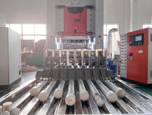 주문 3-6 구멍 알루미늄 엽 컨테이너 케이크 타트 수집 생산 라인 조정 속도 online manufacture