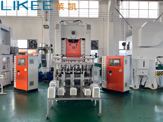 주문 알루미늄 포일 컨테이너 머신 3 라인 스택 T63 3 홀리 판 만드는 머신 online manufacture