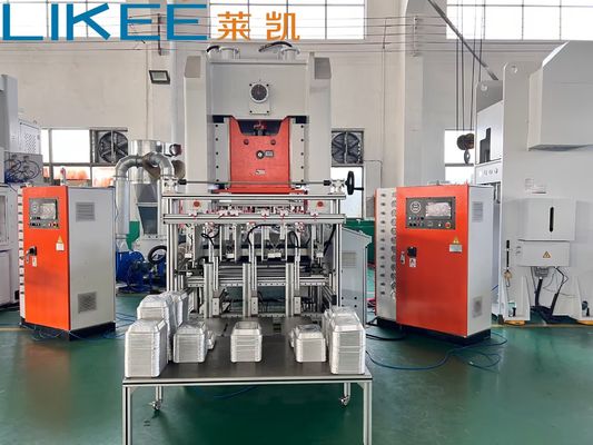 주문 T80 알루미늄 호일 용기 식품 베이킹 트레이 기계 OEM 재활용 케이크 직사각형 online manufacture