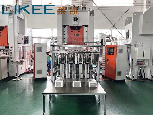 주문 LK-T80 식품 컨테이너 알루미늄 엽 펀칭 자동 제조 기계 시간당 12000 PCS online manufacture