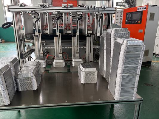 주문 LK-T80 원형 8011 알루미늄 호일 식품 용기 실버 색상 제조 기계 online manufacture