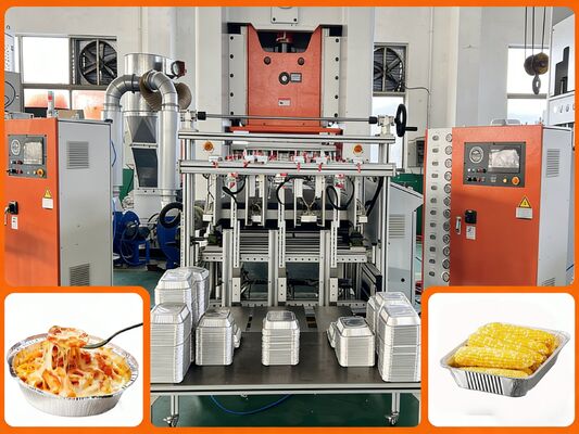 품질  LK-T80 Aluminum Foil Making Machine Container Hydraulic Quick Mold Change in 15 Mins 공장