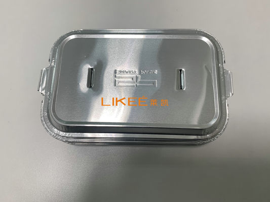 주문 일회용 용기 팩을 위한 1LB 알루미늄 포일 용기 뚜껑에 은을 입히세요 online manufacture
