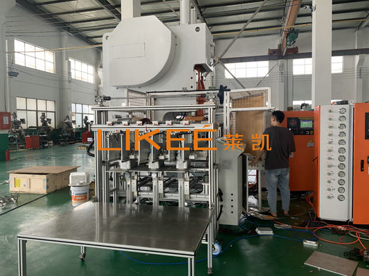 주문 12000Pcs/h 용량 PLC를 가진 알루미늄 엽 컨테이너 생산 라인 online manufacture
