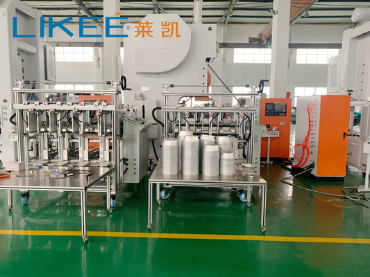 자동 LK-T63 알루미늄 엽 6.5 인치 32 마이크로 원형 캔 컨테이너 압축 기계