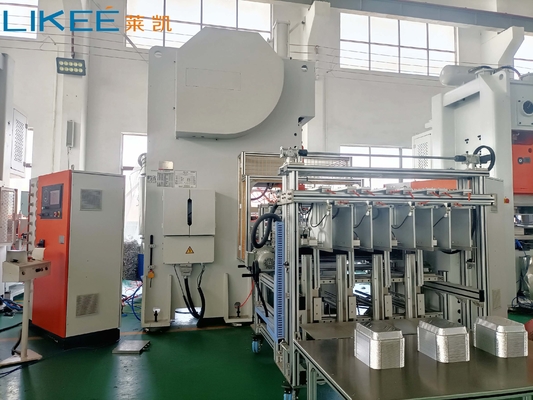 SIMENSE 모터 12000 pcs/h 알루미늄 엽 컨테이너 생산 라인 LK-T63