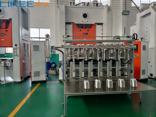 시멘스 모터 380V 50HZ와 함께 12000 PC / 시간 알루미늄 엽 음식 컨테이너 만드는 기계