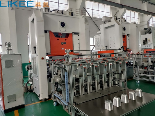130TON 12000 pcs/h 알루미늄 엽 컨테이너 생산 라인