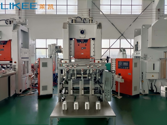미쓰비시 PLC 알루미늄 포일 냄비 만드는 기계 80mm 램 조정