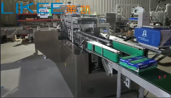 10-50 상자/분 PLC 제어 알루미늄 엽자동 포장 기계