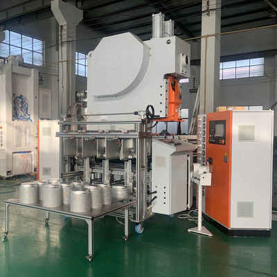 완전 자동 19.8KW 12000Pcs / 시간 알루미늄 엽 컨테이너 생산 라인